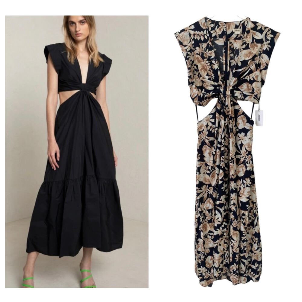 JASON WU FLORAL CUT OUT MAXI DRESS NWT SIZE LARGE
